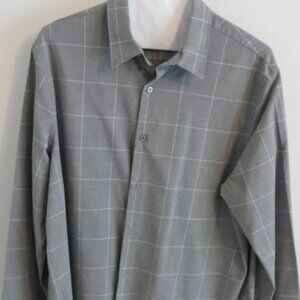 Express Mens Grey Button Down Shirt